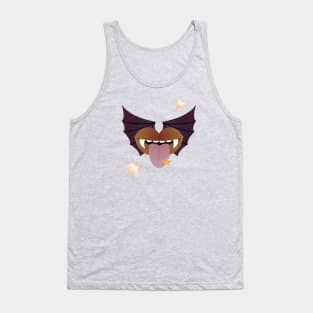 Vampire Kisses the Night - BROWN BAT Tank Top